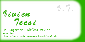 vivien tecsi business card